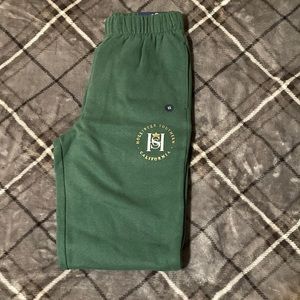 Ultra high rise graphic dad joggers